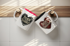 Gothic Quote mug wrap printable sublimation design Product Image 3