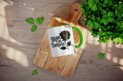 Gothic Quote mug wrap printable sublimation design Product Image 4