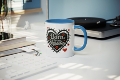 Gothic Quote mug wrap printable sublimation design Product Image 5