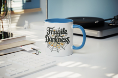 Gothic Quote mug wrap printable sublimation design Product Image 5