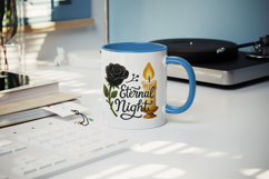 Gothic Quote mug wrap printable sublimation design Product Image 5