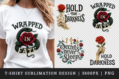 Gothic Quote t-shirt printable sublimation design png Product Image 1