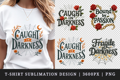 Gothic Quote t-shirt printable sublimation design png Product Image 1