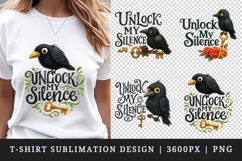 Gothic Quote t-shirt printable sublimation design png Product Image 1