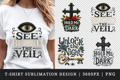 Gothic Quote clipart printable sublimation design png Product Image 2