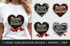 Gothic Quote t-shirt printable sublimation design png Product Image 1