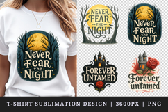 Gothic Quote t-shirt printable sublimation design png Product Image 1