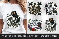 Gothic Quote t-shirt printable sublimation design png Product Image 1