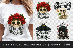 Gothic Quote t-shirt printable sublimation design png Product Image 1