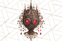 Gothic Robot Clipart, Victorian Steampunk Robot Clip Art Product Image 2