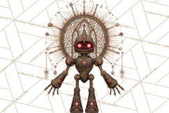 Gothic Robot Clipart, Victorian Steampunk Robot Clip Art Product Image 2