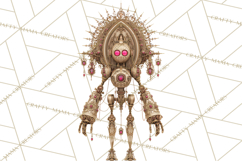 Gothic Robot Clipart, Victorian Steampunk Robot Clip Art Product Image 3