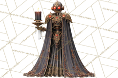 Gothic Robot Clipart, Victorian Steampunk Robot Clip Art Product Image 4