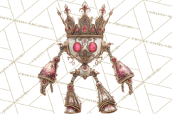 Gothic Robot Clipart, Victorian Steampunk Robot Clip Art Product Image 3
