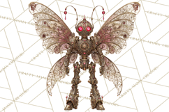 Gothic Robot Clipart, Victorian Steampunk Robot Clip Art Product Image 2