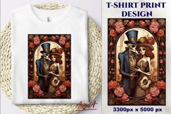 Gothic Floral Tarot card sublimation bundle, skull, flowers Product Image 18