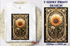 Gothic Floral Tarot card sublimation bundle, skull, flowers Product Image 9