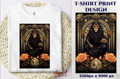 Gothic Floral Tarot card sublimation bundle, skull, flowers Product Image 11