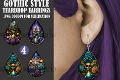 Gothic Teardrop Earrings, Gothic Earring Designs, s1 Product Image 1