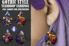 Gothic Teardrop Earrings, Gothic Earring Designs, s10 Product Image 1