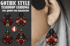 Gothic Teardrop Earrings, Gothic Earring Designs, s16 Product Image 1