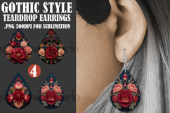 Gothic Teardrop Earrings, Gothic Earring Designs, s19 Product Image 1