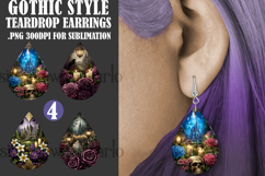 Gothic Teardrop Earrings, Gothic Earring Designs, s2 Product Image 1