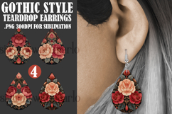 Gothic Teardrop Earrings, Gothic Earring Designs, s20 Product Image 1