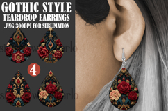 Gothic Teardrop Earrings, Gothic Earring Designs, s24 Product Image 1