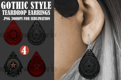 Gothic Teardrop Earrings, Gothic Earring Designs, s25 Product Image 1