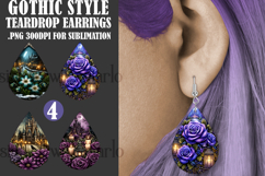 Gothic Teardrop Earrings, Gothic Earring Designs, s3 Product Image 1