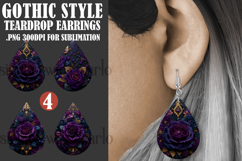 Gothic Teardrop Earrings, Gothic Earring Designs, s30 Product Image 1