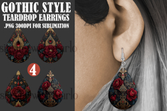 Gothic Teardrop Earrings, Gothic Earring Designs, s32 Product Image 1