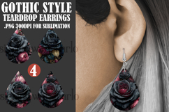 Gothic Teardrop Earrings, Gothic Earring Designs, s63 Product Image 1