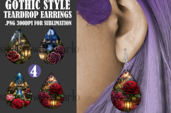 Gothic Teardrop Earrings, Gothic Earring Designs, s7 Product Image 1