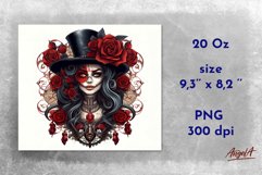 3d halloween tumbler wrap bundle / gothic illustrations PNG Product Image 2