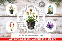 Victorian Greenhouse Wind Spinner Product Image 1