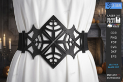 Gothic Waist Belt Laser Cut | Corset Belt | Gothic Accessory Product Image 1