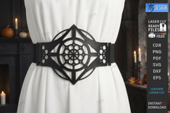 Gothic Waist Belt Laser Cut | Corset Belt | Gothic Accessory Product Image 1