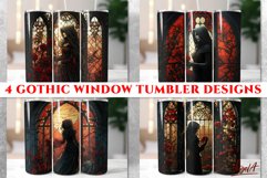 Gothic tumbler sublimation designs / gothic window / witch Product Image 1