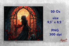Gothic tumbler sublimation designs / gothic window / witch Product Image 6