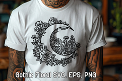 Gothic Floral SVG Design | Gothic Flower SVG Product Image 1