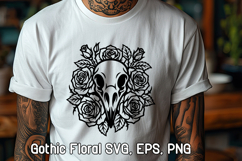 Gothic Floral SVG Design | Gothic Flower SVG Product Image 1