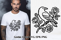 Gothic Floral SVG Design | Gothic Flower SVG Product Image 1