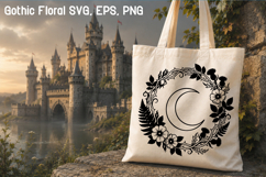 Gothic Floral SVG Design | Gothic Flower SVG Product Image 1