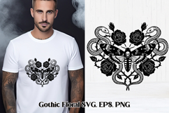 Gothic Floral SVG Design | Gothic Flower SVG Product Image 1