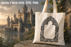 Gothic Floral SVG Design | Gothic Flower SVG Product Image 1