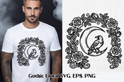 Gothic Floral SVG Design | Gothic Flower SVG Product Image 1