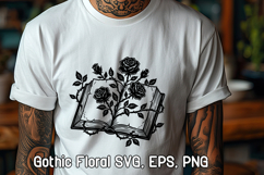 Gothic Floral SVG Design | Gothic Flower SVG Product Image 1
