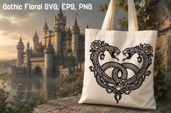 Gothic Floral SVG Design | Gothic Flower SVG Product Image 1